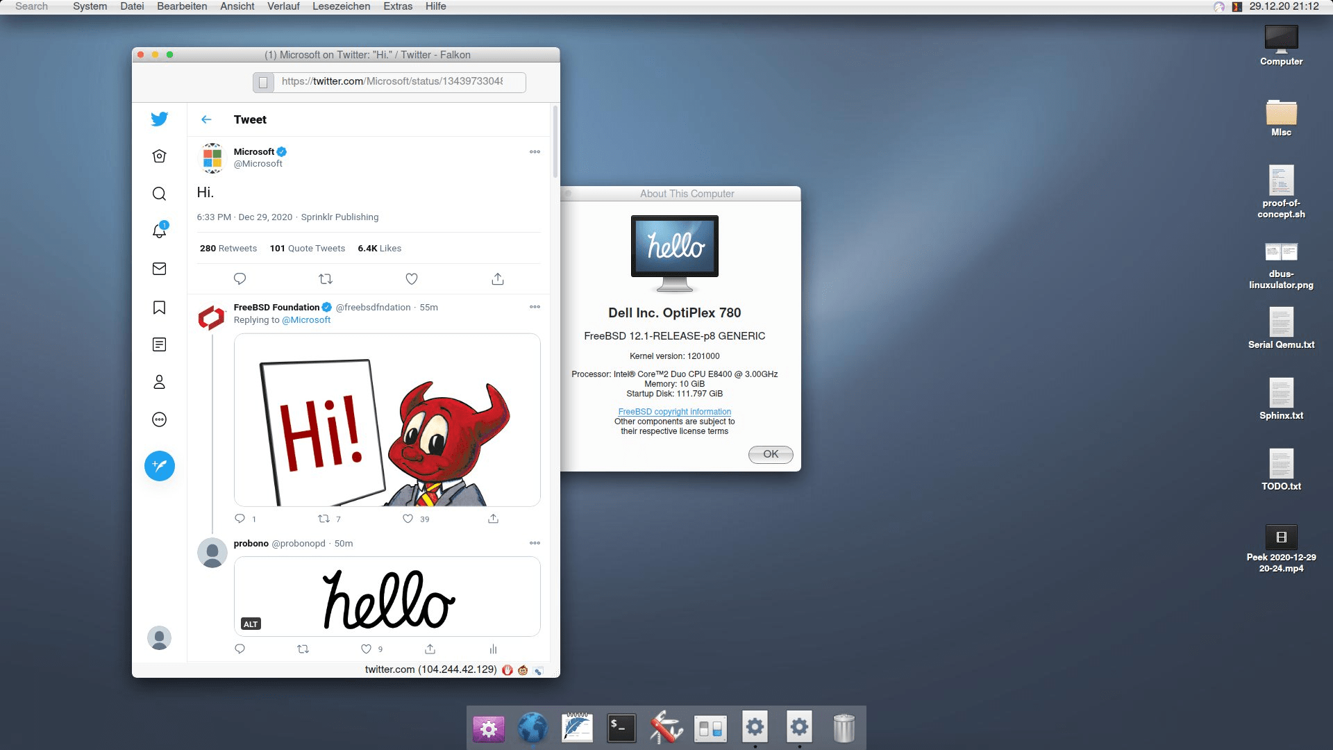 helloSystem bringt den Look eines klassischen macOS auf den PC