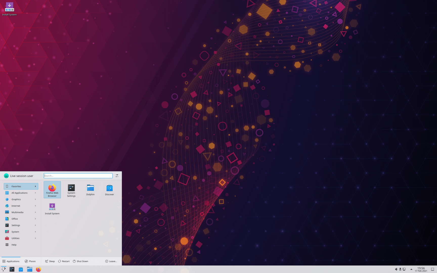 KDE neon mit KDE Plasma 5.21