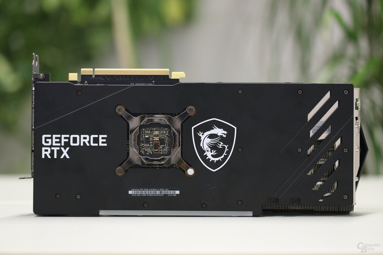 Rückseite der MSI GeForce RTX 3060 Gaming X