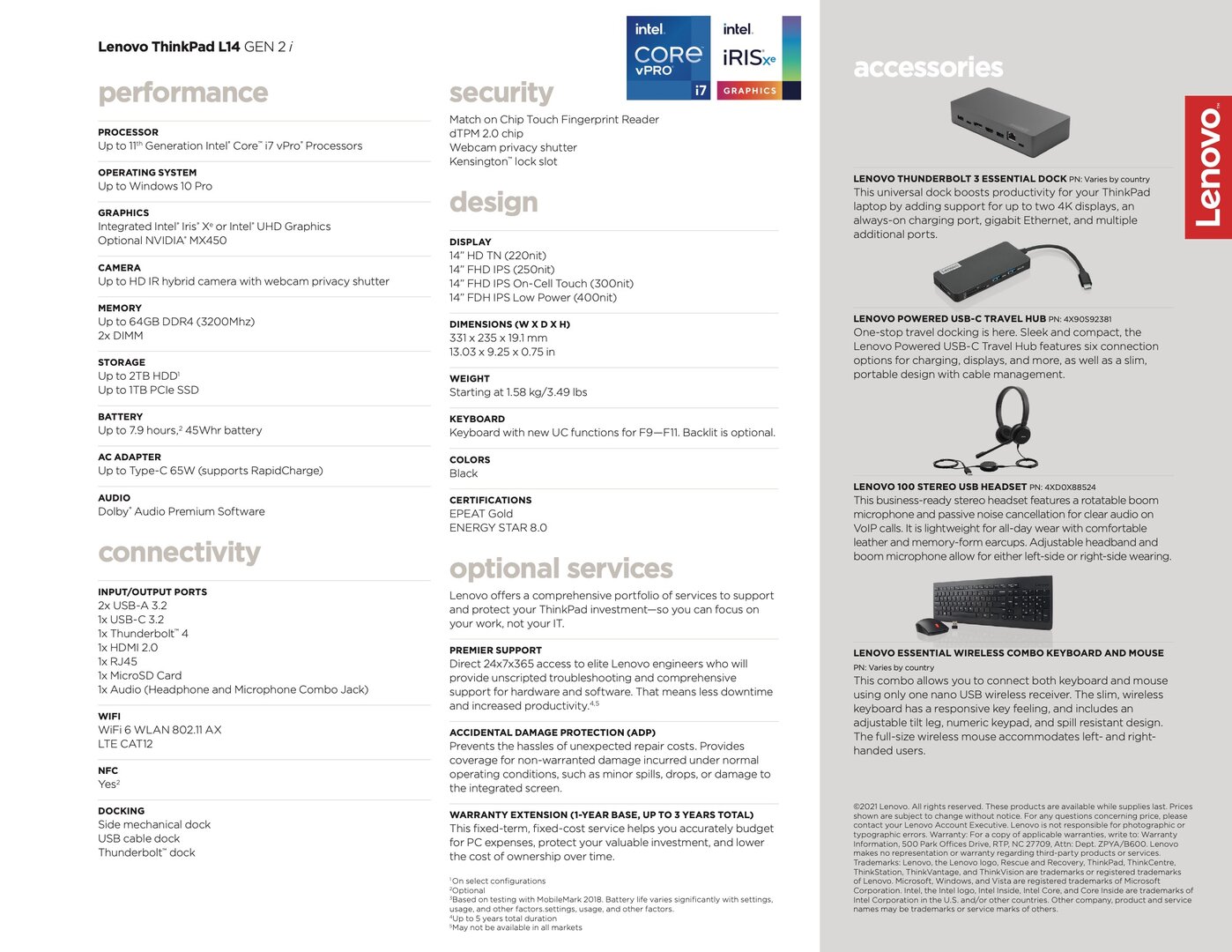 ThinkPad L14 G2 mit Intel Core (Tiger Lake)
