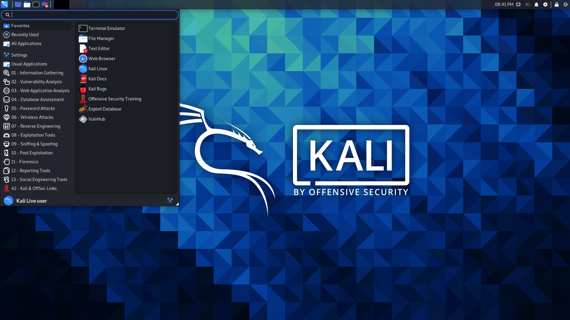 Kali Linux 2021.1 mit Xfce 4.16