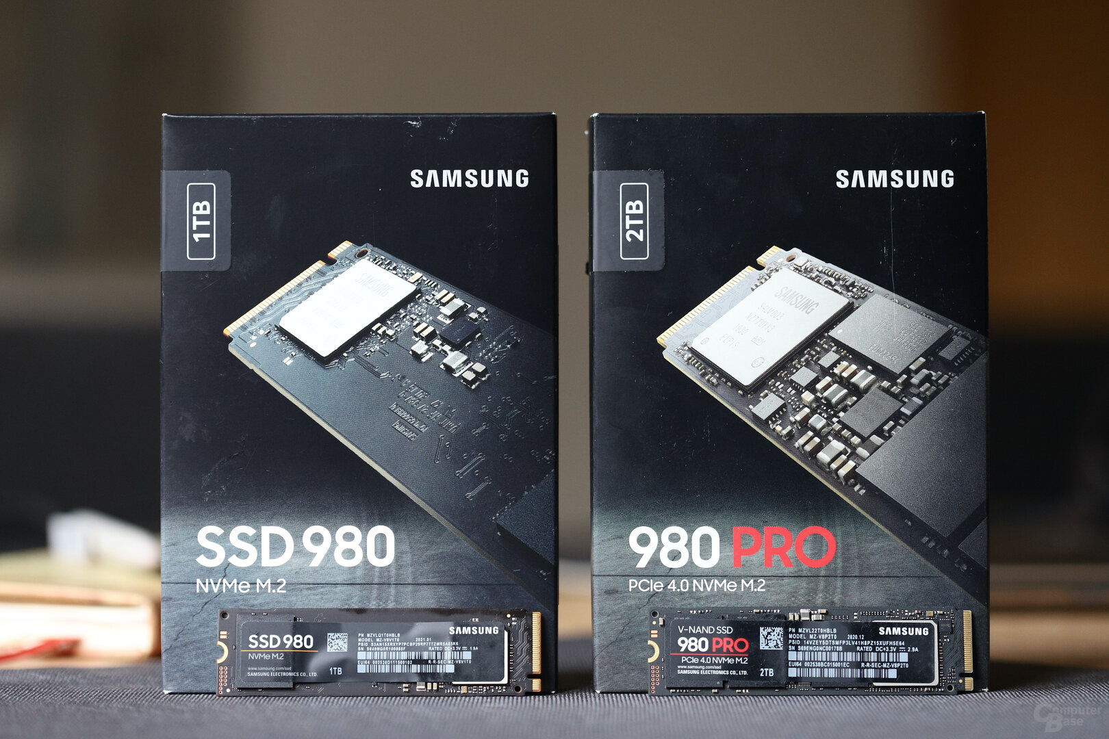 Gleiche Serie, technisch kaum verwandt: Samsung SSD 980 und 980 Pro