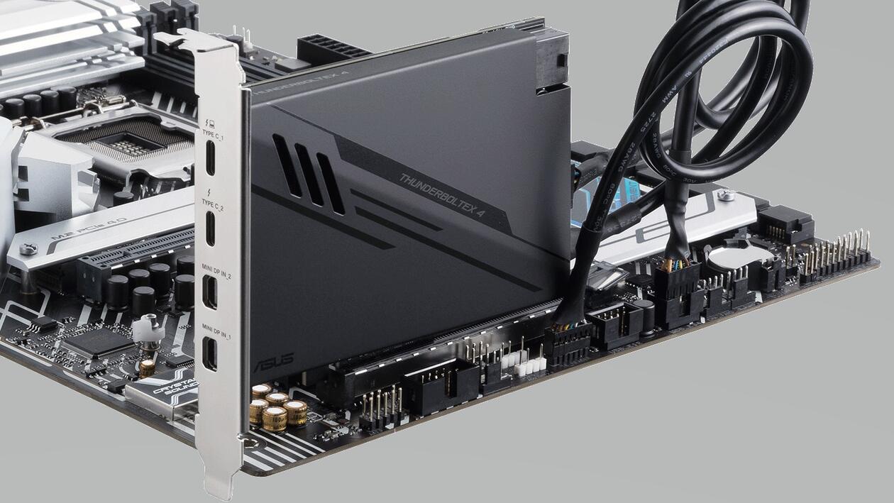 Asus ThunderboltEX 4: Thunderbolt-4-Karte nutzt PCIe-3.0-x4 für 8K