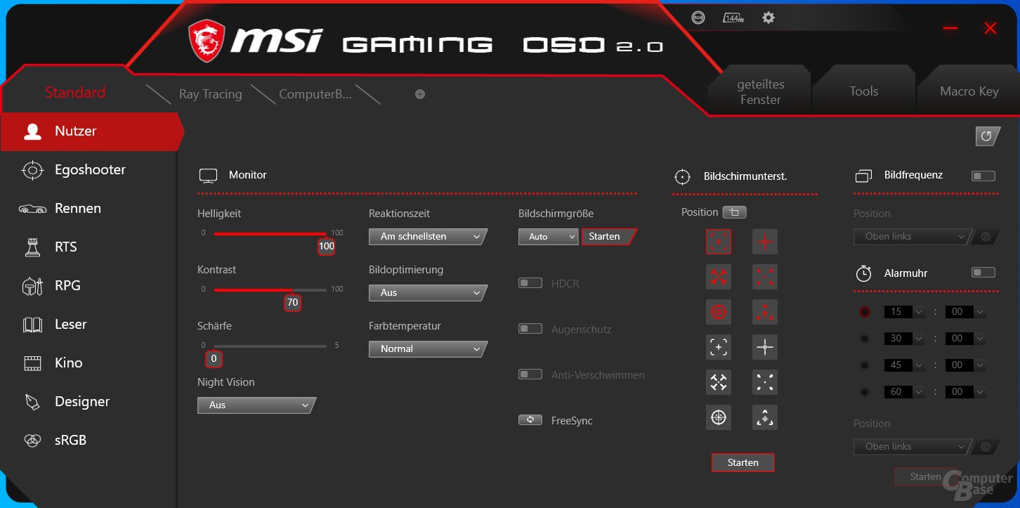 MSI Gaming OSD für Mystic-Light-Beleuchtung