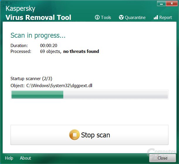 Kaspersky Virus Removal Tool 20.0.10.0 downloading