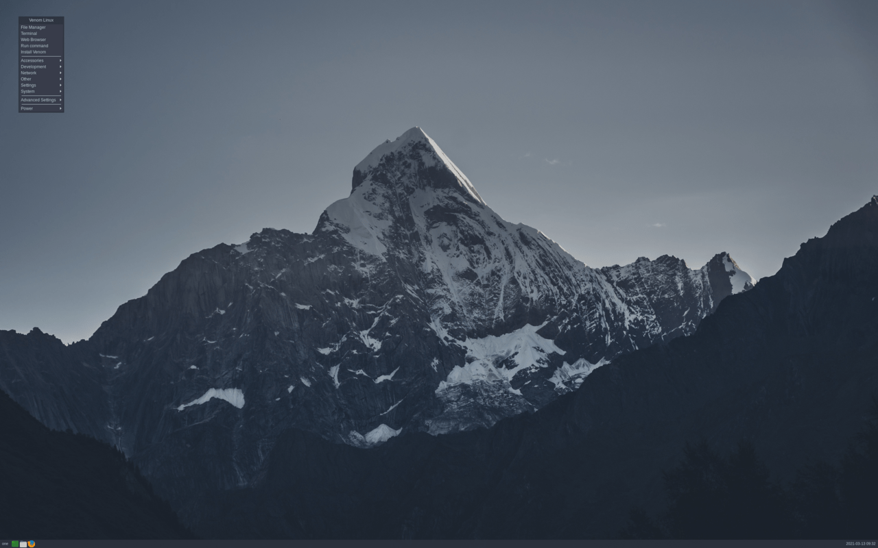 Venom Linux mit Openbox 3.6.1 (Bild: Venom Linux)