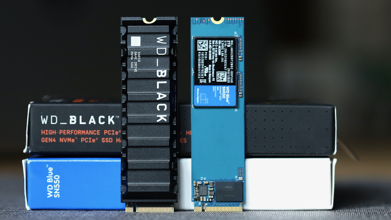 Black SN850 & Blue SN550 im Test: WDs schnelle SSDs mit und ohne Gaming-Anstrich