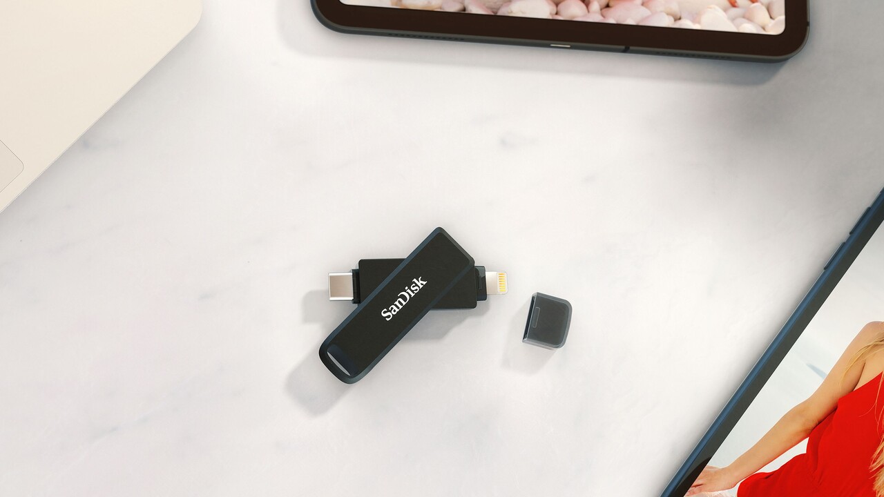 iXpand Flash Drive Luxe: SanDisk bringt 2-in-1-Stick mit Lightning und USB-C