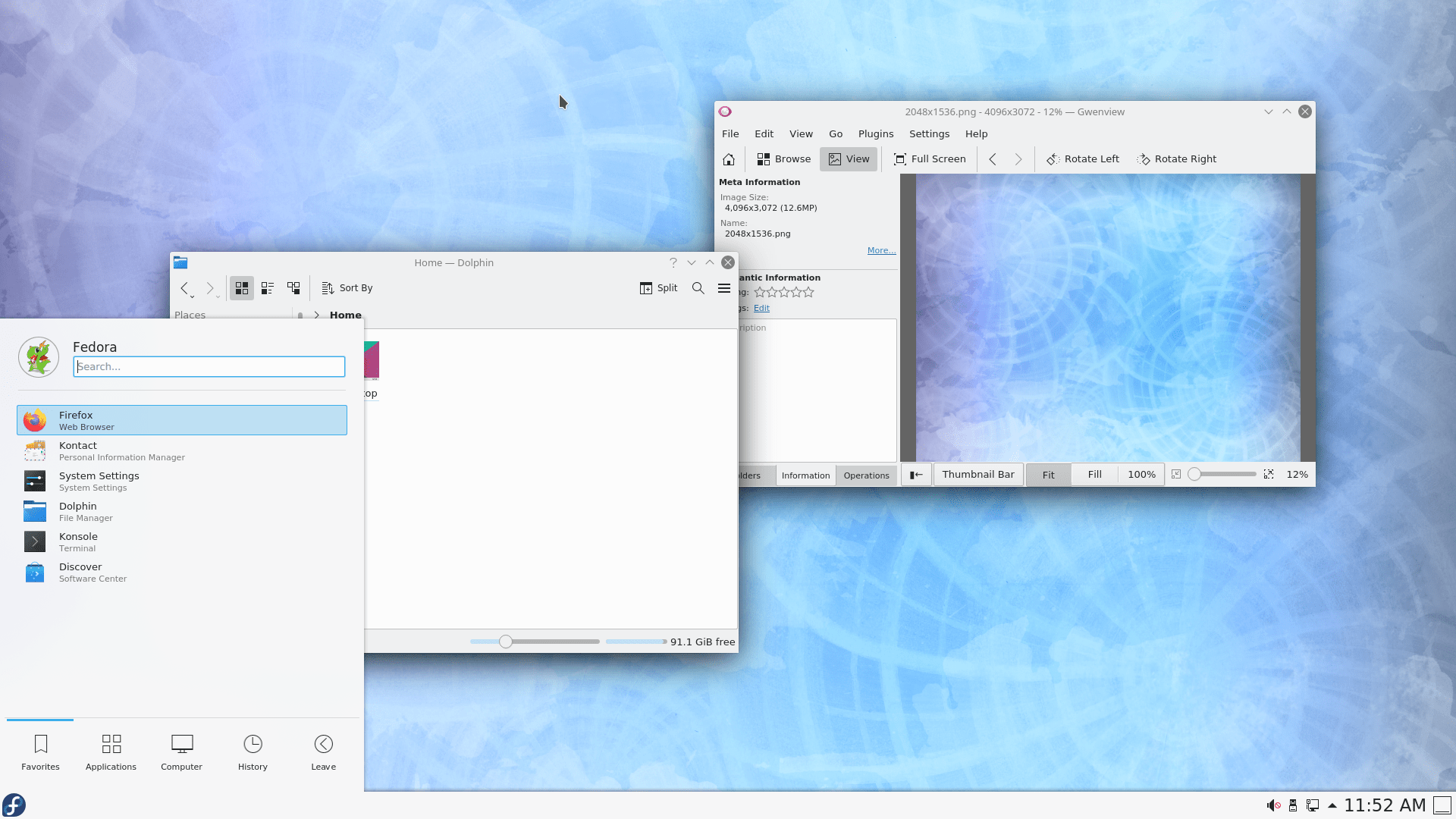 Fedora 34 mit KDE Plasma