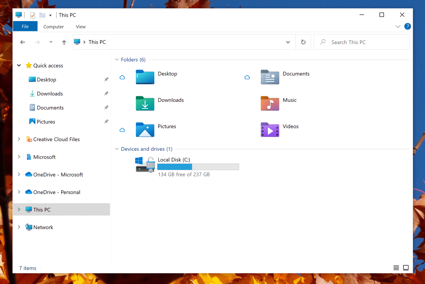 Der Windows Explorer erhält überarbeitete Icons im Fluent Design
