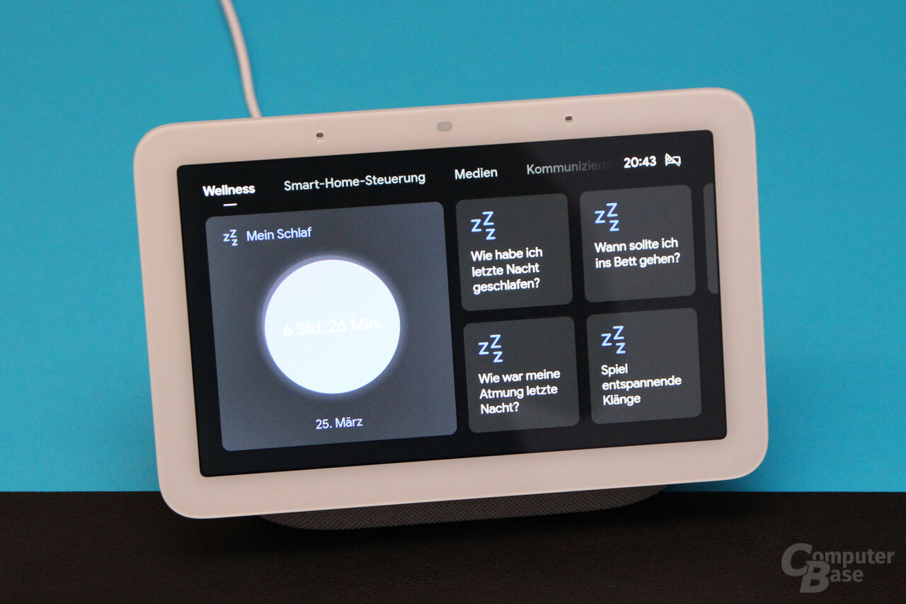 Schlaftracking mit dem Google Nest Hub (2. Gen.)