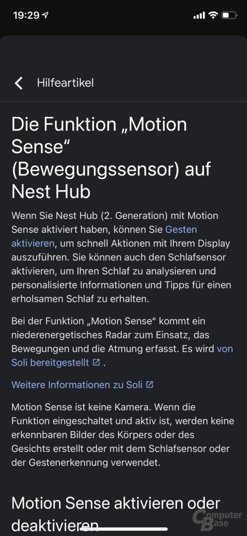 Einrichtung und Einstellungen des Nest Hub (2. Gen.) in Google Home