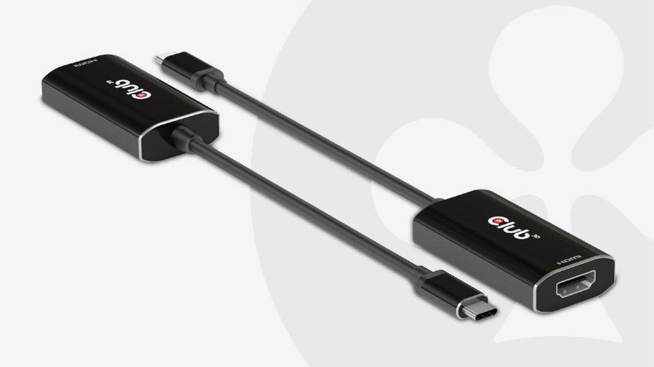 Club 3D CAC-1586: Adapter wandelt USB Typ C zu HDMI 2.1 für 4K120 samt HDR