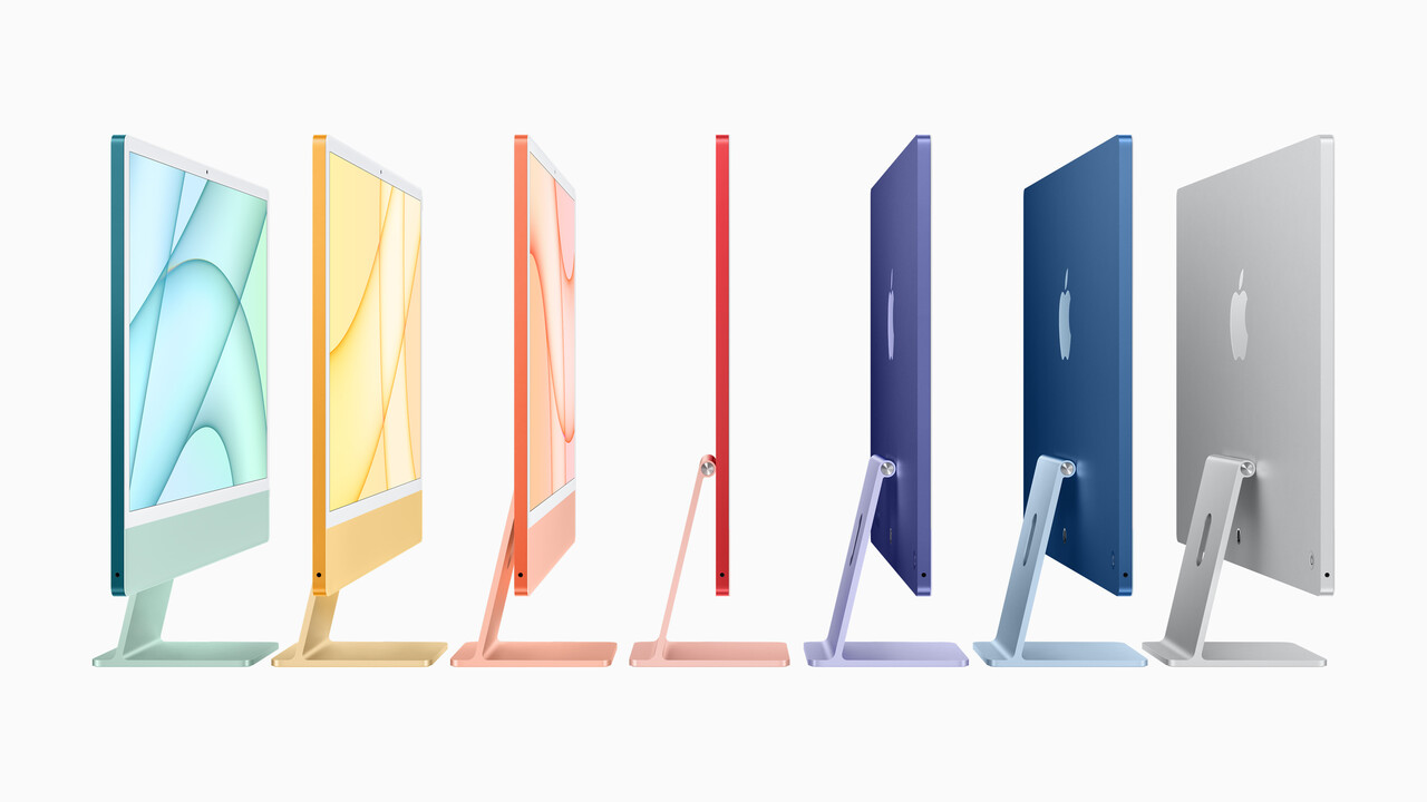 Apple: Neuer iMac mit M1-Prozessor ist viel dünner und farbenfroh