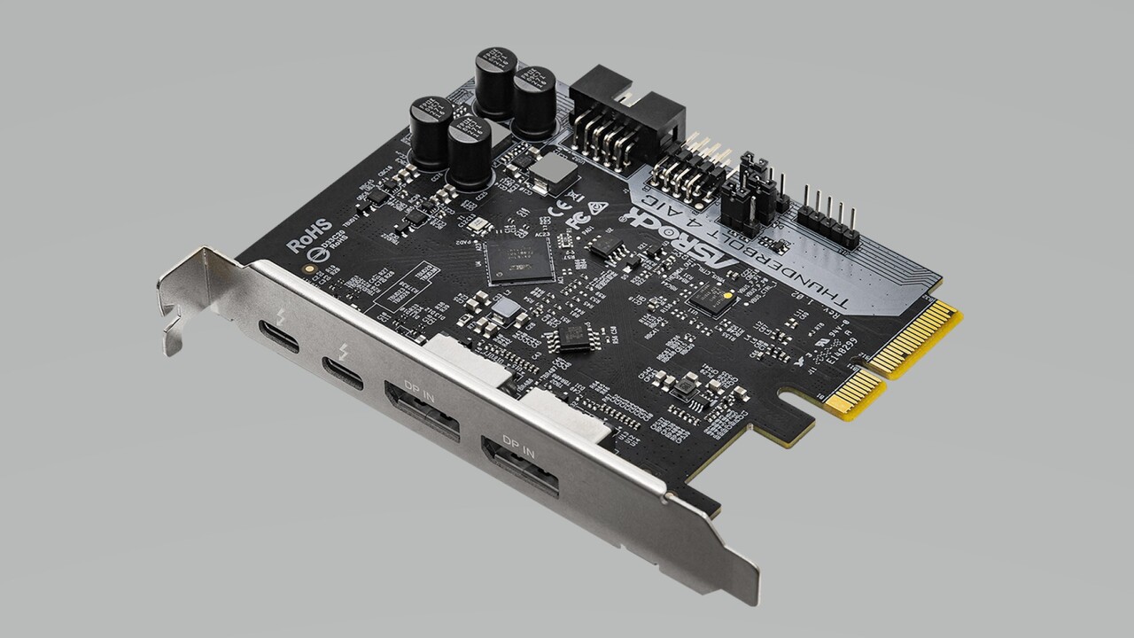 ASRock Thunderbolt 4 AIC: Thunderbolt-4-Karte nutzt PCIe-3.0-x4 „nur