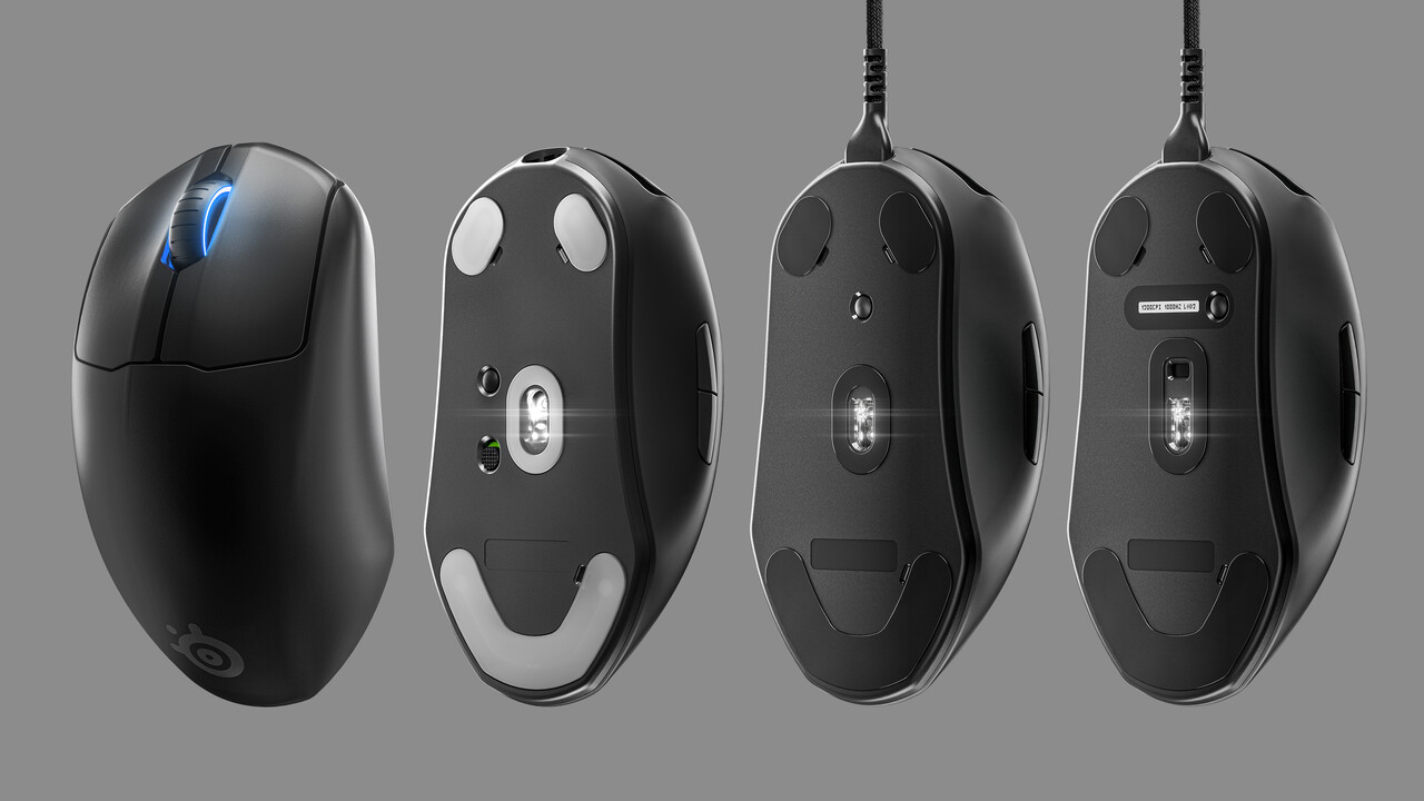 SteelSeries Prime(+) & Wireless: Drei Mäuse haben optisch-magnetische Schalter