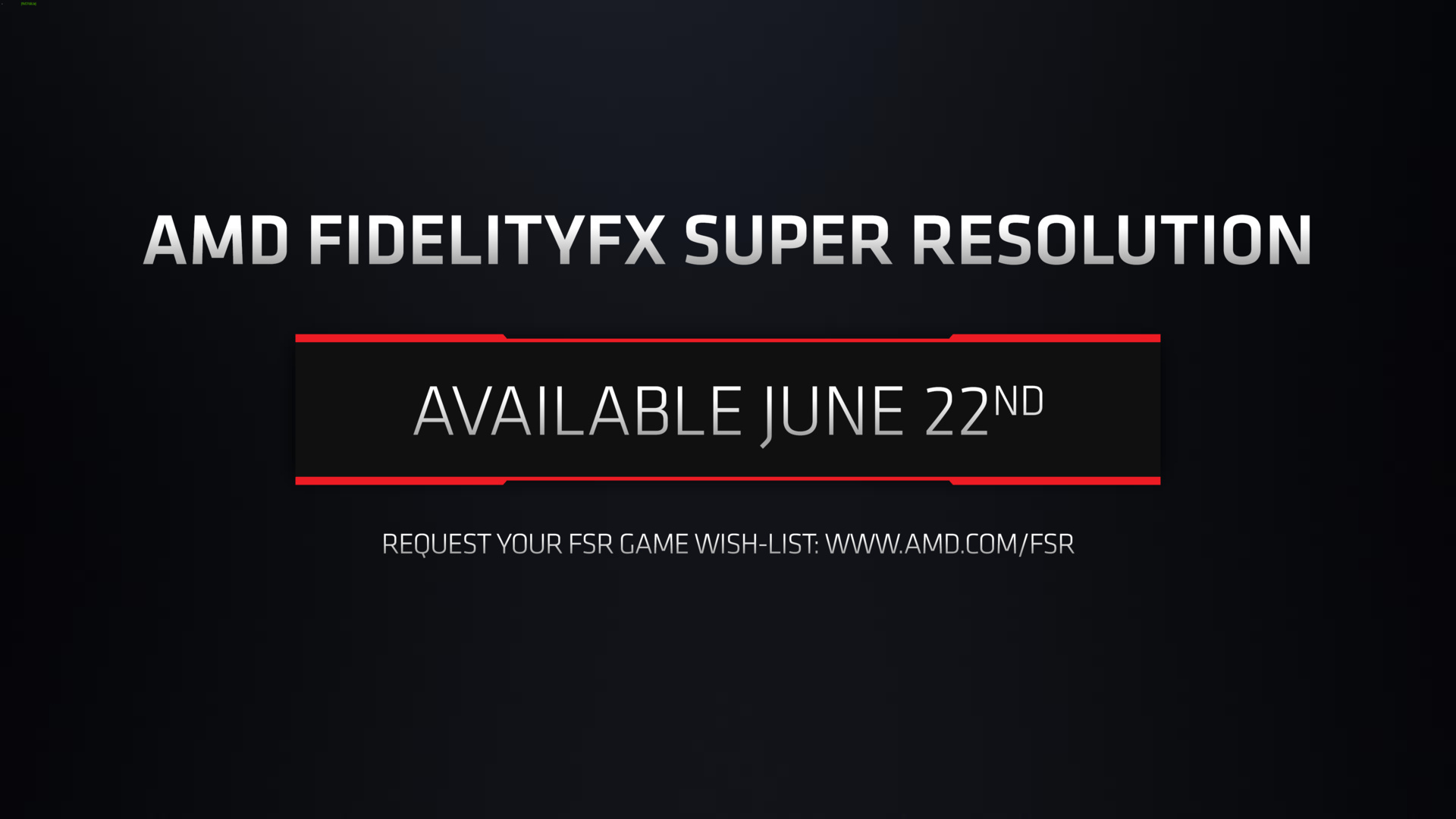 AMD FidelityFX Super Resolution