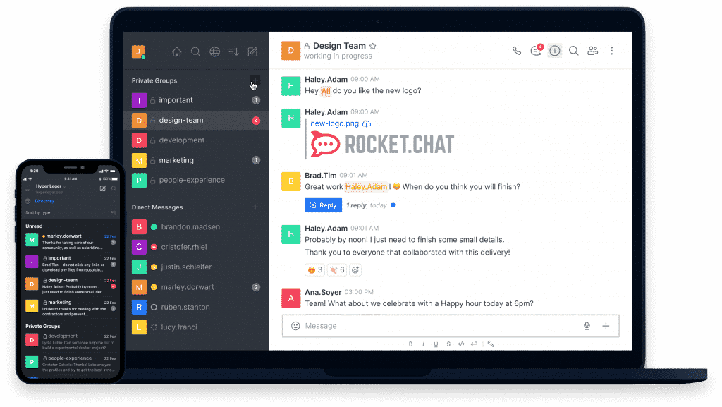 Rocket.Chat – Endgeräte
