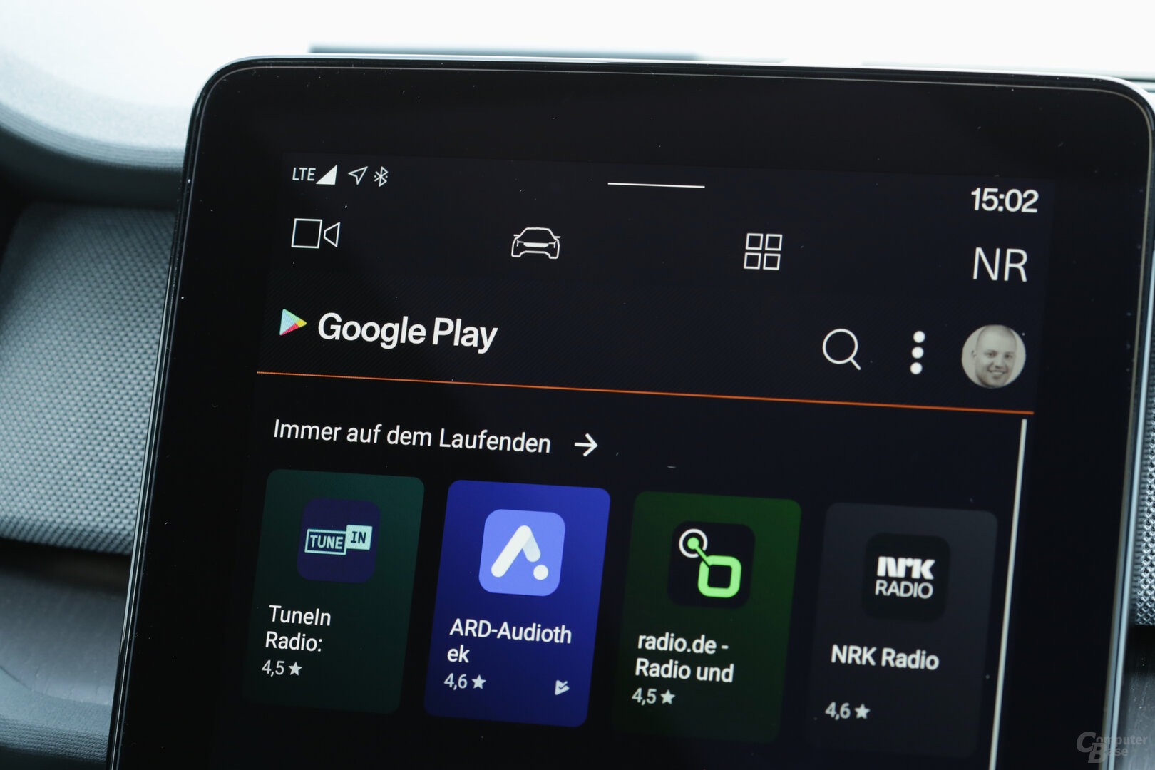 Der Google Play Store unter AAOS