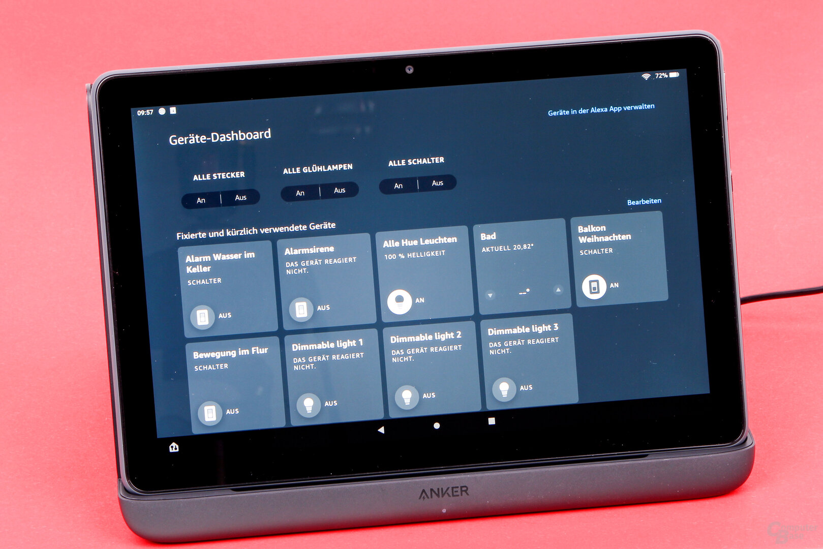 Mit Ladeschale und Dashboard lässt sich das neue Fire HD 10 Plus auch gut für die Smart-Home-Steuerung nutzen