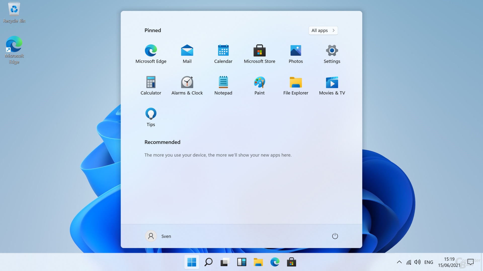 Windows 11 – Startmenü