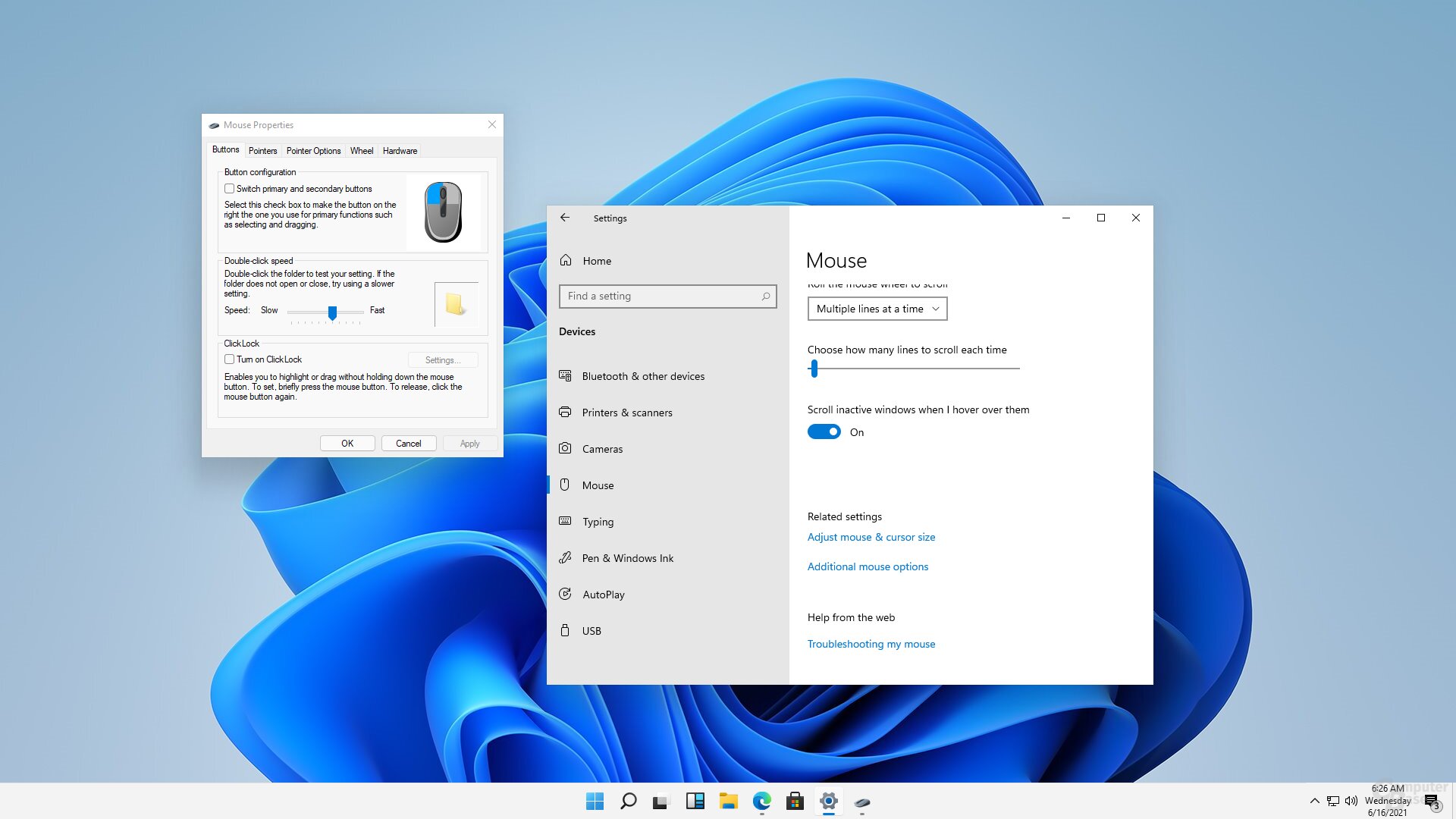 Optionen 3. Ebene in Windows 11