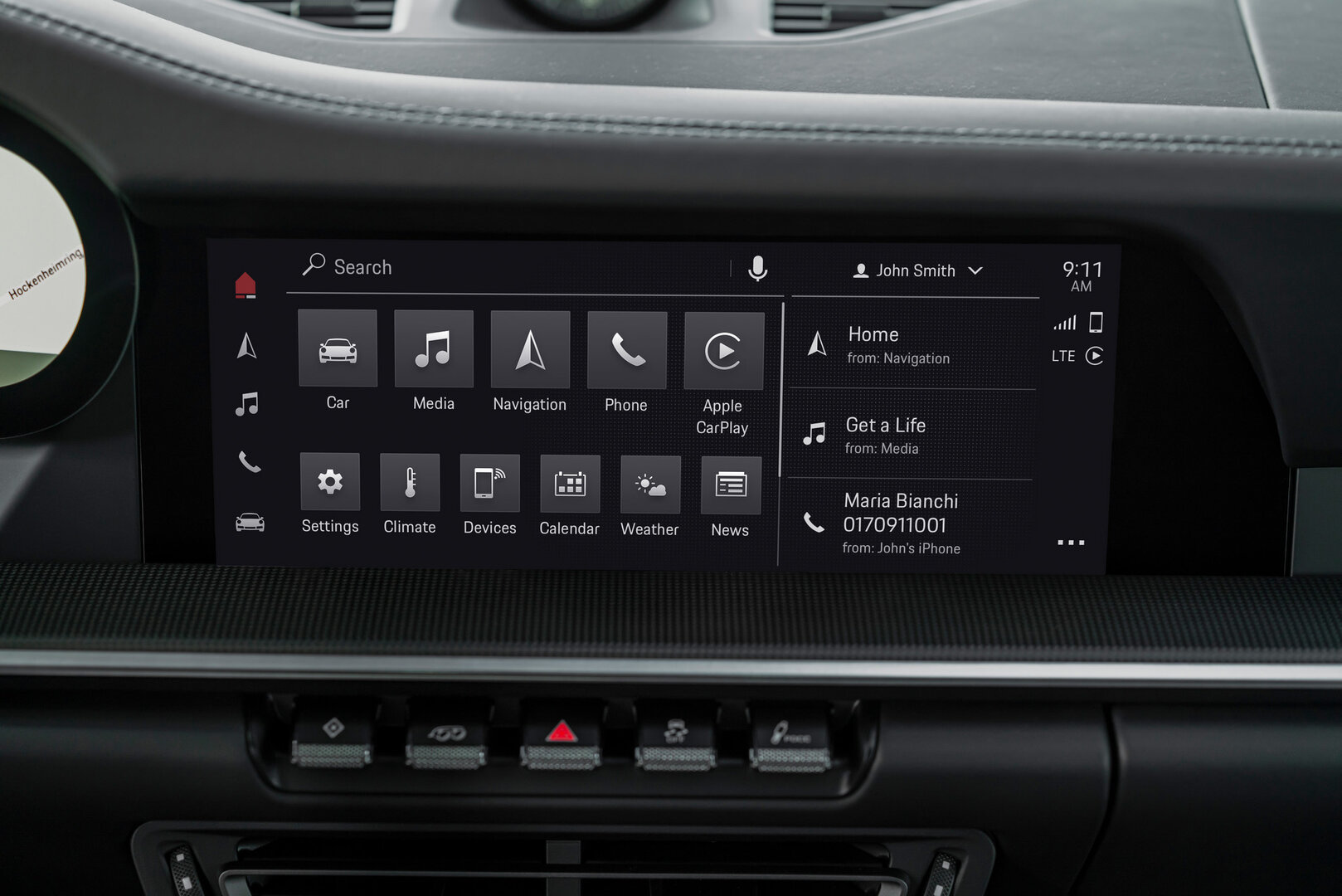 PCM 6.0 im Porsche 911 Carrera