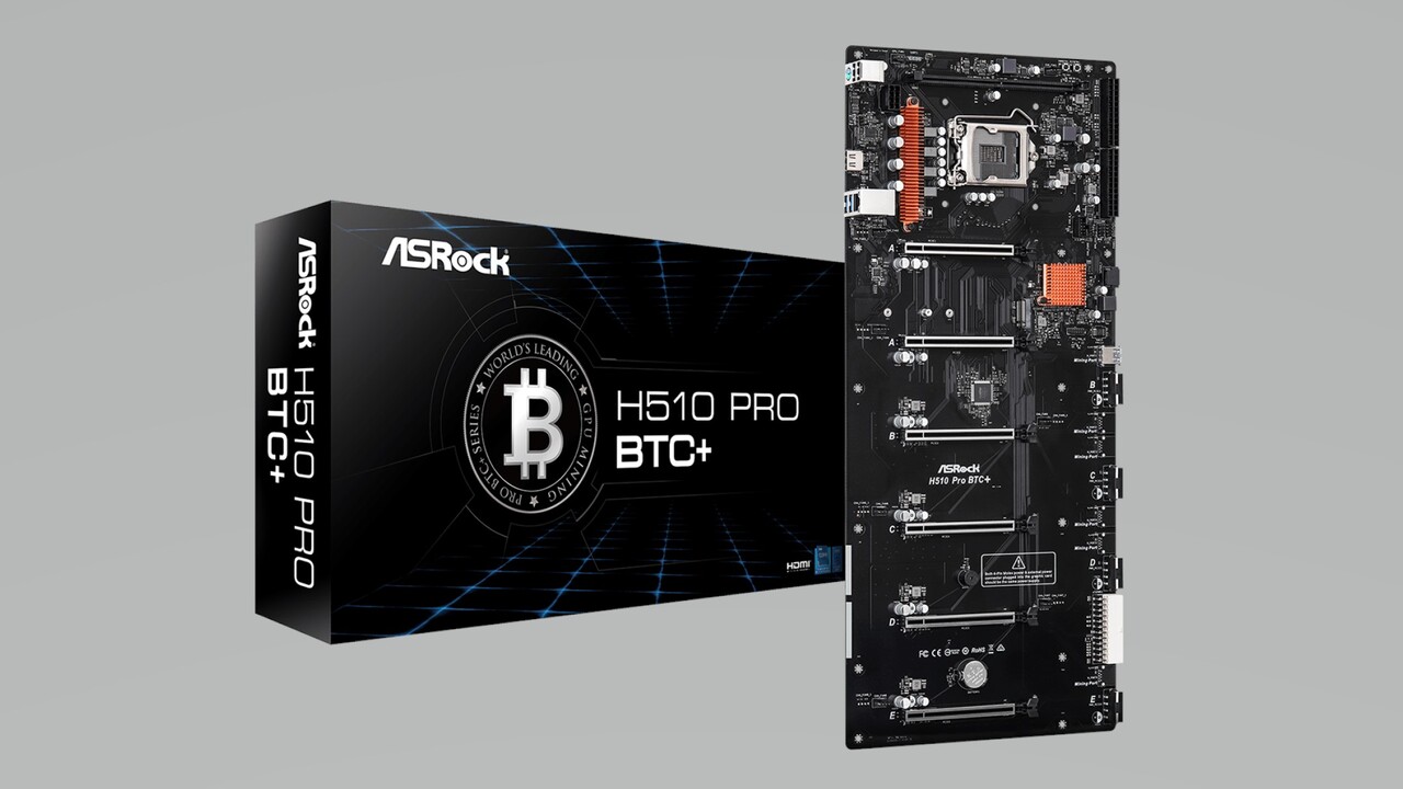 Mining-Mainboard von ASRock: Das H510 Pro BTC+ nimmt Rocket-Lake-CPUs auf