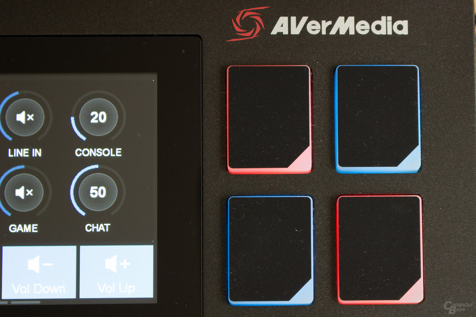 Die Touchpads sind nicht nur für Jingles und Effekte zu nutzen