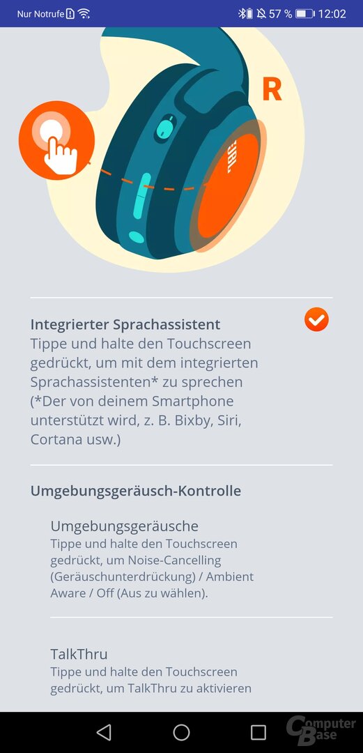My-JBL-Headphones-App mit JBL Tour One