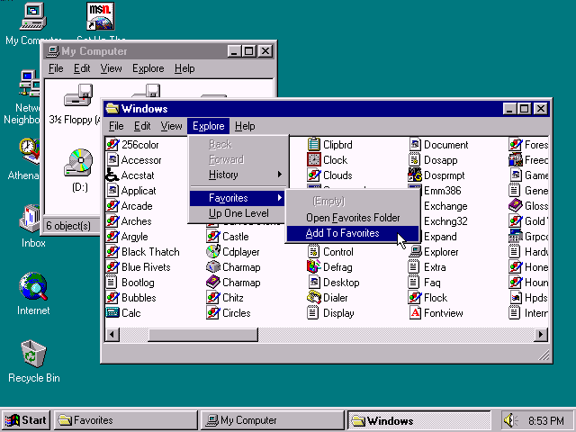 Windows 96 Build 4.10.999