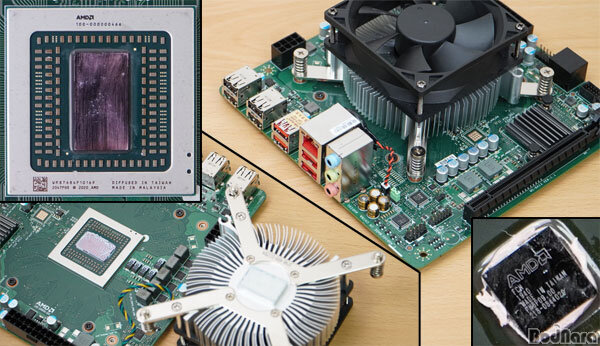 SoC und Platine des AMD 4700S Desktop Kit