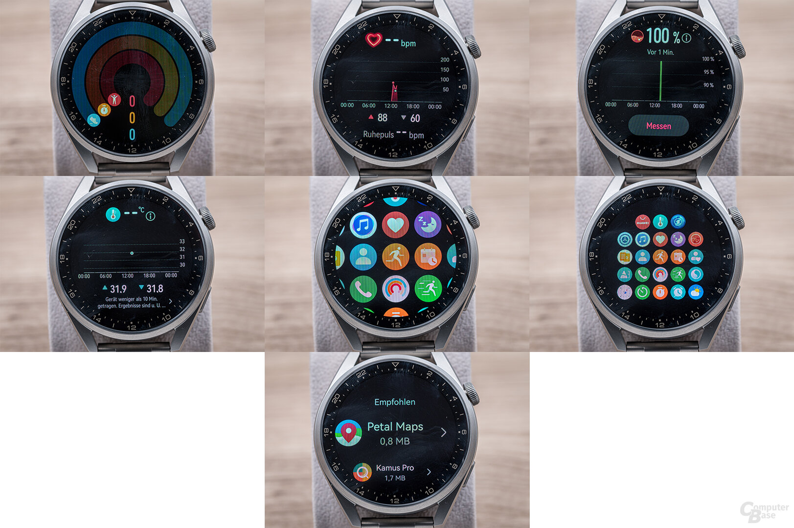 Huawei Watch 3 Pro im Test: Menüstruktur