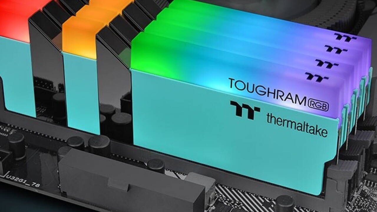 Mit mehr Farbe: Thermaltake macht den DDR4-RAM Toughram RGB bunter