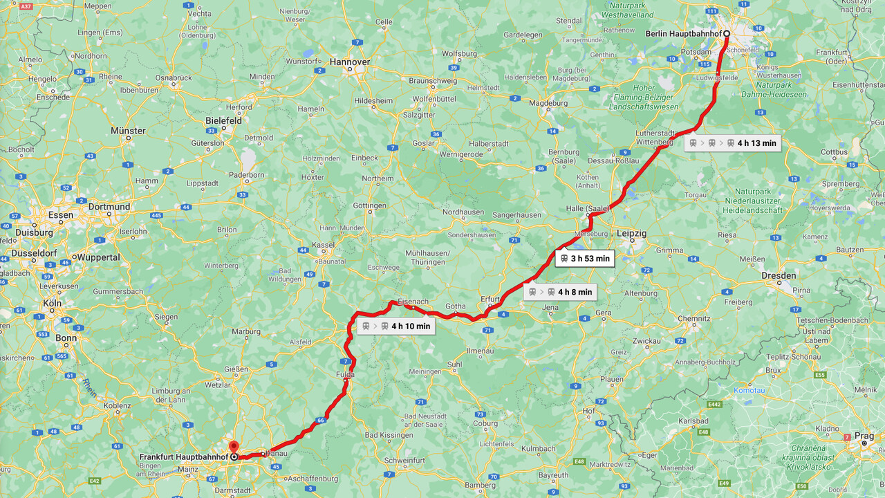 Deutsche Bahn und Google: Google Maps erhält Live-Auskunft für ICE, IC und EC