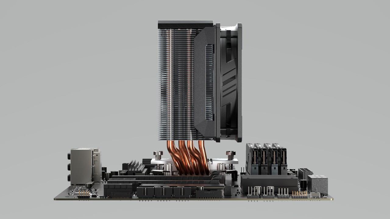 CPU-Kühler von Cooler Master: H6-Luftkühler firmieren neben Flux-AiO-Serie