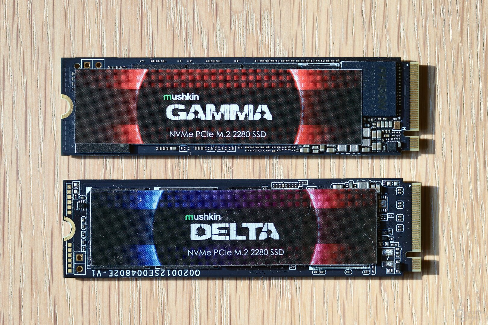 Mushkin Gamma 2 TB (oben) und Delta 1 TB (unten)