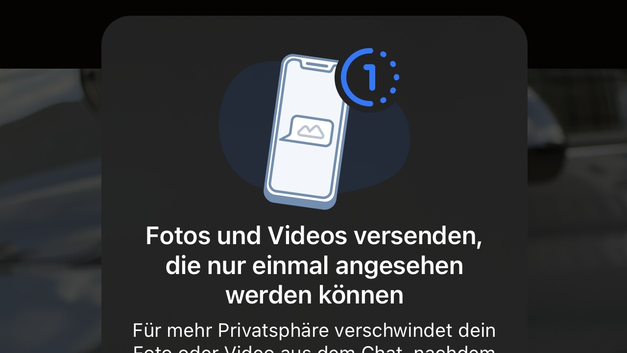Einmalansicht: WhatsApp löscht Fotos und Videos nach erstem Öffnen