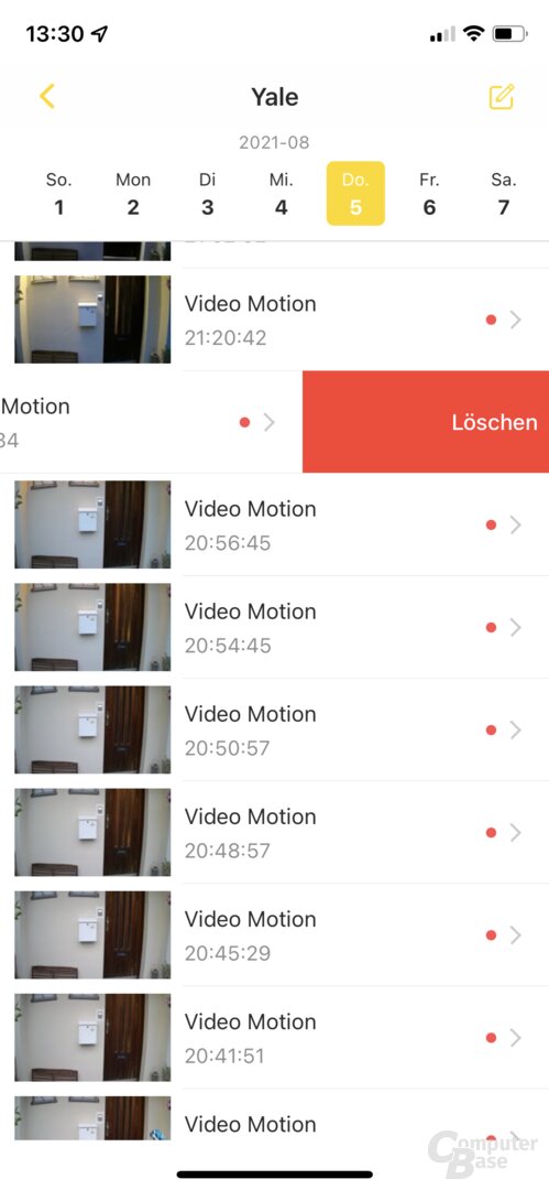 Yale-View-App mit der Yale Wi-Fi-Außenkamera Pro