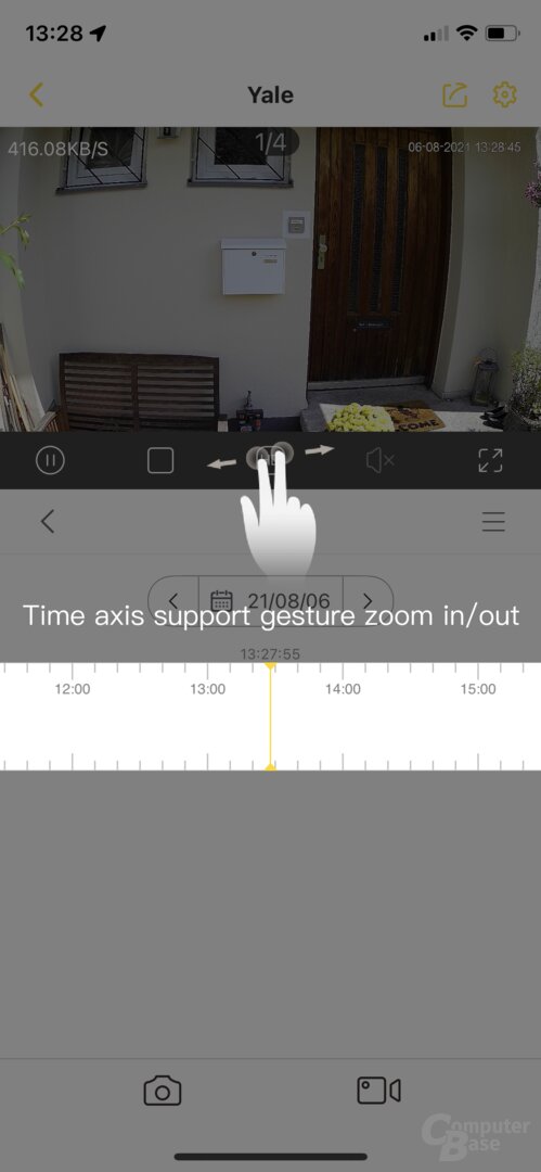 Yale-View-App mit der Yale Wi-Fi-Außenkamera Pro