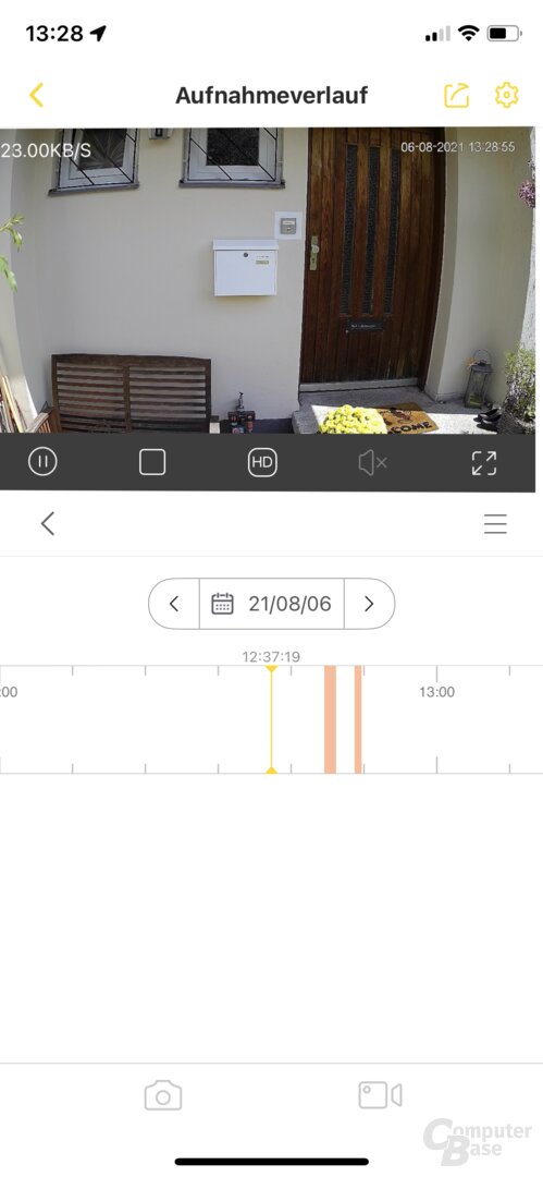 Yale-View-App mit der Yale Wi-Fi-Außenkamera Pro