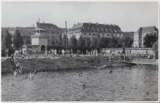 Benckiser Bad um 1930 Auf diesem Gelände wurde 1956 der neue Messplatz eröffnet Foto Sammlung ...jpg