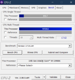 CPU-Z mit UV bei x51 (P) und x39(E) und PL1 PL2 125W.png