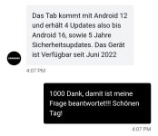 Samsung Galaxy Tab S6 Lite (2022) Update-Versorgung Antwort (30-06-2022).jpg