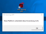 MSI Gaming APP Problem..PNG