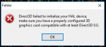 Direct3D failed to initilize.PNG Direct3D failed to initilize.PNG