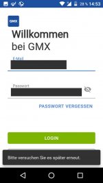 Funktioniert login nicht gmx GMX Logout