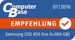 ComputerBase-Empfehlung für Samsung SSD 850 Evo (4.000 GB)