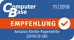 ComputerBase-Empfehlung für Amazon Kindle Paperwhite (2018) (8 GB)