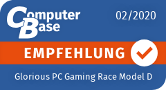 ComputerBase-Empfehlung für Glorious PC Gaming Race Model D (Matte Black) ComputerBase-Empfehlung für Glorious PC Gaming Race Model D (Matte Black)